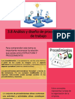 3.8 Análisis y Diseño de Procesos y Procedimientos de Trabajo