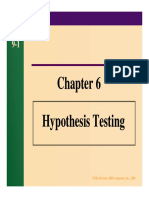 Statistics: Hypothesis Testing