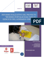 Mujeres Fortalecidas para El Ejercicio Del Liderazgo Sindical. El Salvador Eval Final 2010