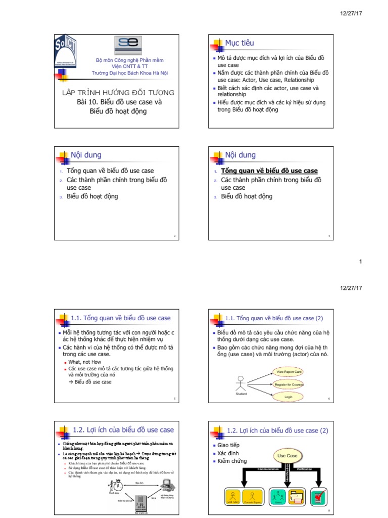 Bai 10 - Bieu Do Use Case Va Bieu Do Hoat Dong | PDF