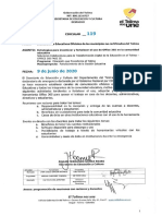 CIRCULAR No 119 DE JUNIO 9 DE 2020