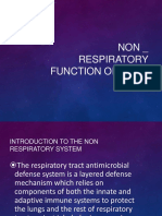 Non - Respiratory Function of Lung