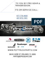Brought To You by Pro Gear & Transmission. For Parts or Service Call