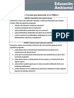 Descripción contexto escolar y entrevistas sobre educación ambiental