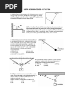 EXERCÌCIOS Forças Momentos