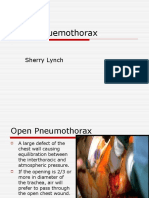 Open Pnuemothorax: Sherry Lynch