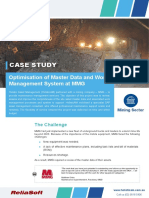 Case Study Case Study: Optimisation of Master Data and Work Management System at MMG
