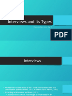 Types of Interviews (2nd Class)