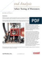 Fatigue and Failure Testing of Elastomer S
