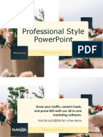 Professional Style Powerpoint: Template by Hubspot