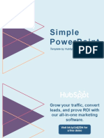 Simple Powerpoint: Template by Hubspot