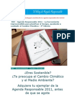 Agenda Responsable 2011 - La Herramienta Imprescindible para Planificar El Tiempo, Ayudando A Combatir El Cambio Climático - 3 Edición