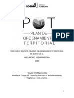 Tomo - 5. - Revitalizacion - Modelos de Ocupación Territorial - Diagnostico - Pot2020