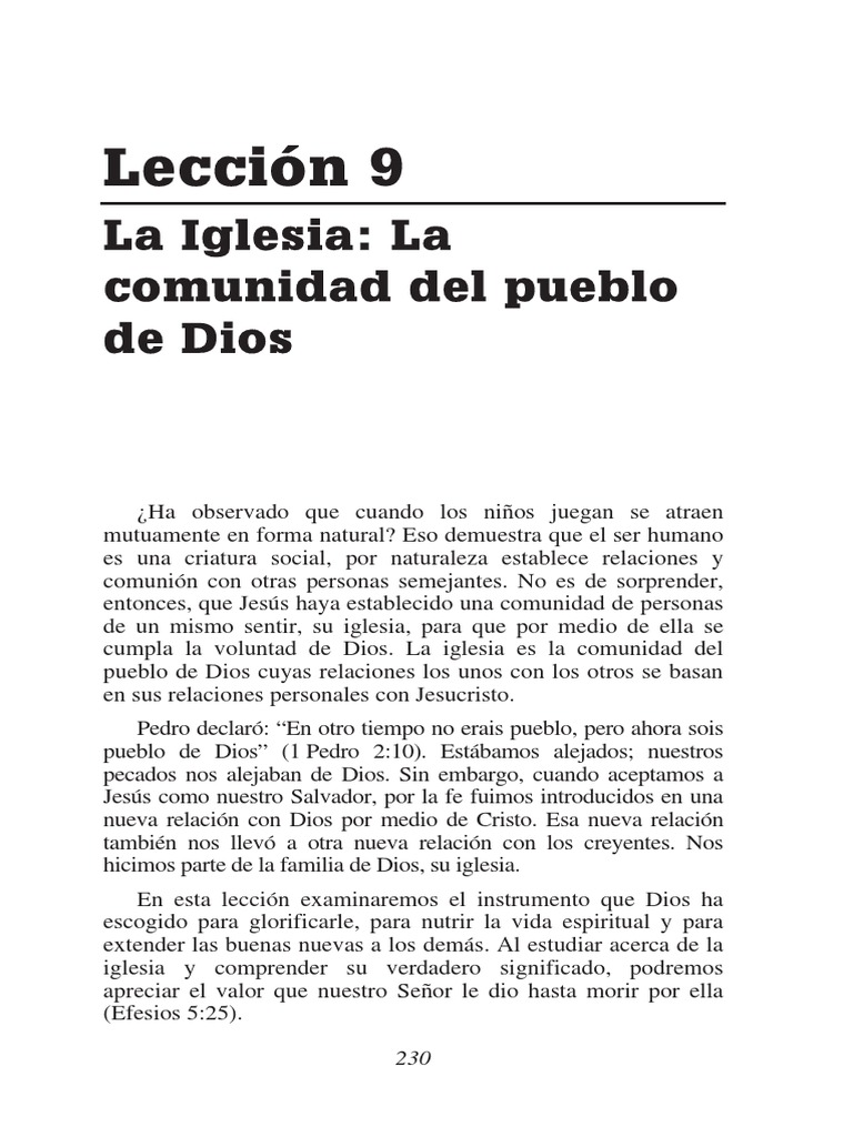 La Iglesia: Comunidad del Pueblo de Dios | PDF | Iglesia cristiana | Jesús