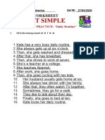 Present Simple: Grammar Worksheet