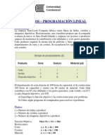 EJERCICIOS Programación Lineal - SOLVER PDF