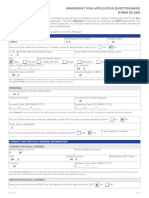 DS-260 Immigrant Visa Application Questionnaire (Nov 2019)