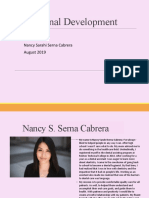 Professional Development Plan: Nancy Sarahi Serna Cabrera August 2019