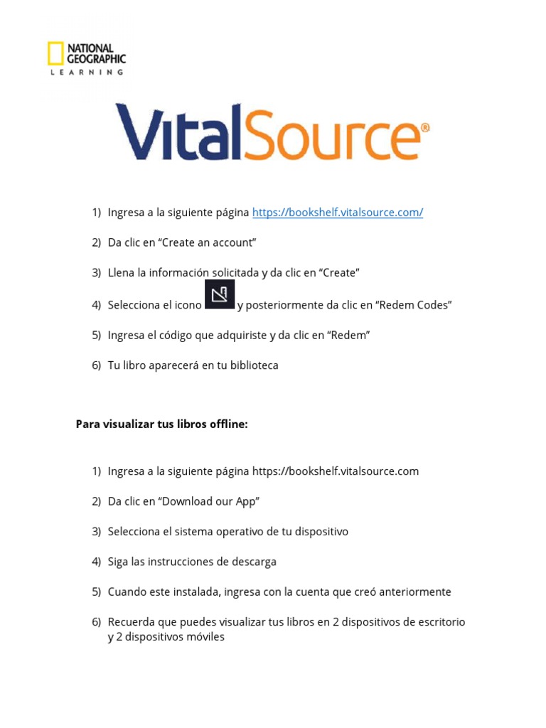 Guía para usar VitalSource Bookshelf | PDF