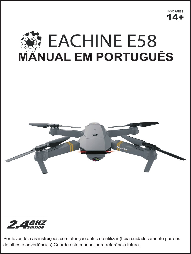 Franshopmix Manual Drone Eachine E58 PDF | PDF | Aeronave | Wi-Fi