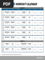 LIIFT4 Workout Calendar | PDF | Arm | Sports