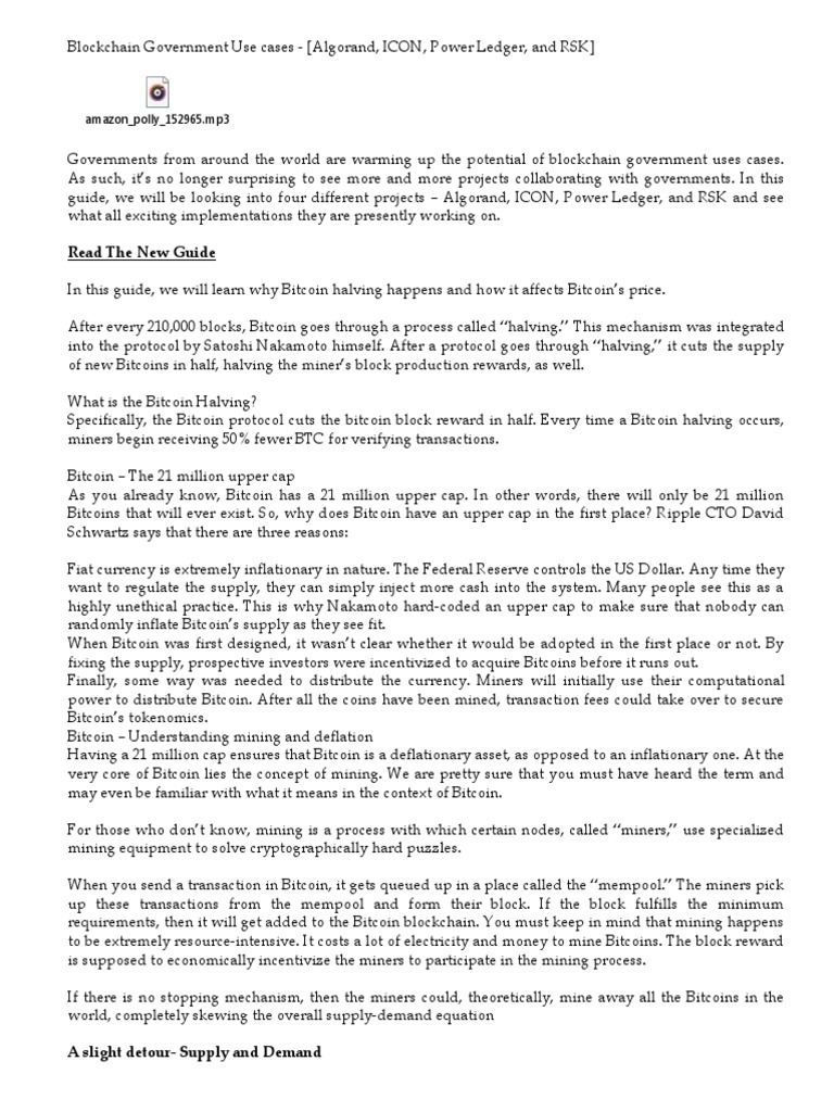 BLOCKCHAIN GOVERNMENT USE CASES PDF intelligence overview