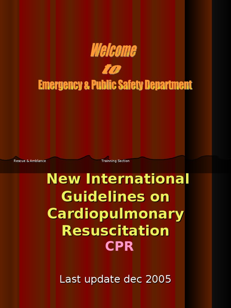 CPR LAY RESCUER PPT Print PDF Cardiopulmonary Resuscitation