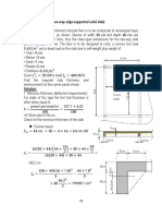 Example (Design of Two-Way Edge-Supported Solid Slab)