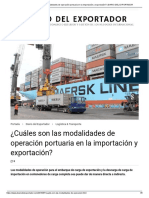 ¿Cuáles son las modalidades de operación portuaria en la importación y exportación_ _ DIARIO DEL EXPORTADOR