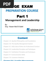 Cqe Exam: Preparation Course