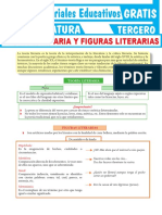 Teoría Literaria y Figuras Literarias para Tercer Grado de Secundaria