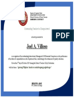 certificate(for MRRDO Personnel)