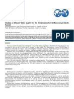 SPE 126910 Studies of Effluent Water Quality For The Enhancement of Oil Recovery in North Kuwait