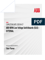 LV Switchboard Cert. ABB PDF