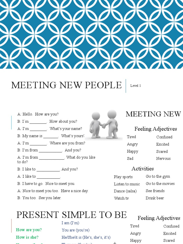 Meeting New People and Classroom English | PDF