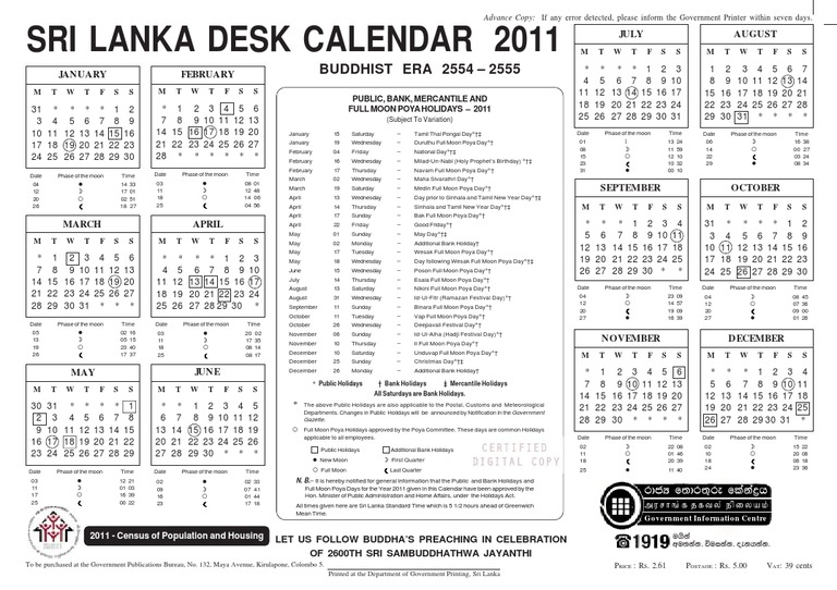 Calender 2011 | PDF