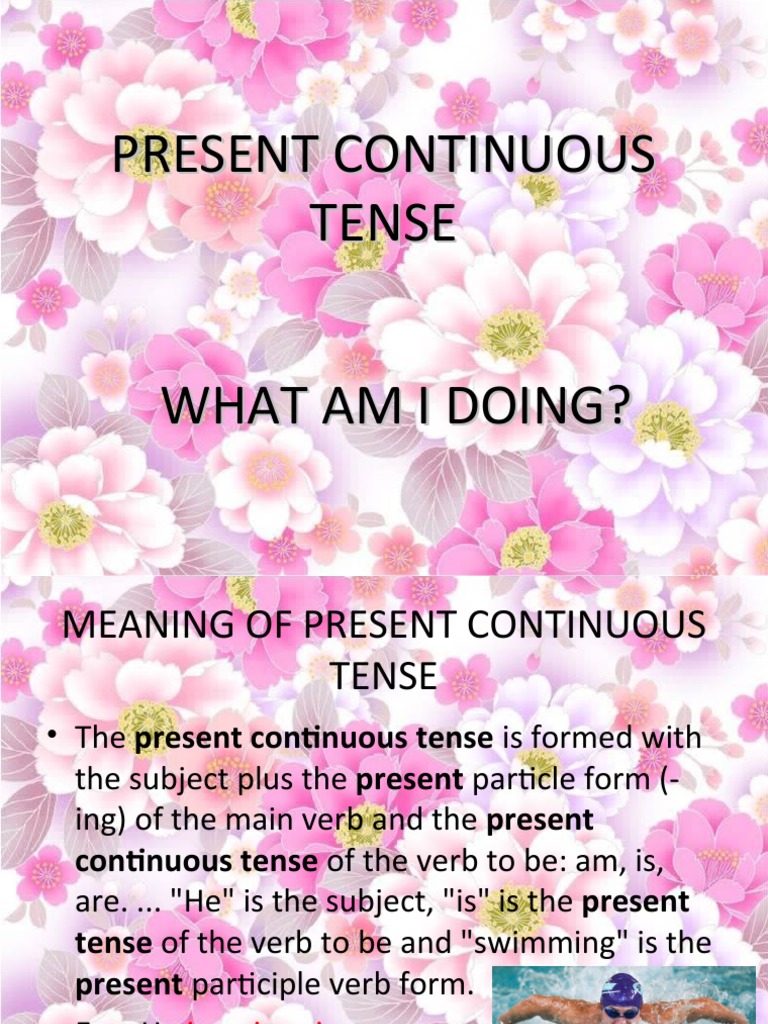 Understanding Present Continuous Tense | PDF | Language Arts & Discipline