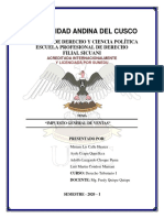 Universidad Andina Del Cusco: Facultad de Derecho Y Ciencia Política Escuela Profesional de Derecho Filial Sicuani