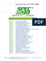 SPEC 99 Products List PDF