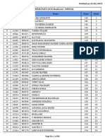 COMEDK PGET-2015 Rank List - DENTAL: Notified On 24/02/2015