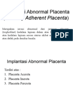 Implantasi Abnormal Plasenta