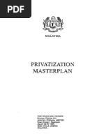 Privatization Master Plan 1991