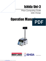 Ishida Uni-3: Price Computing Scale With Printer