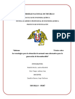 Obtención de metanol como alternativa para biocombustible