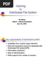 Caching in Distributed File System: Ke Wang CS614 - Advanced System Apr 24, 2001