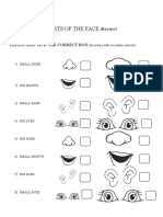 Parts of the Face Activity