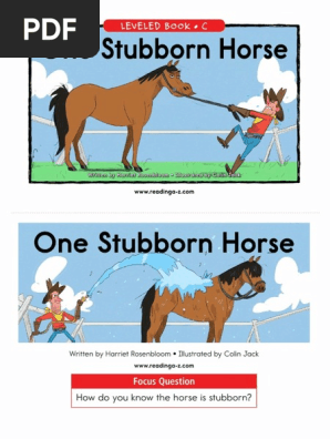 Lesson 8 - One Stubborn Horse | PDF