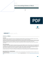 IGCSE Accounting Scheme of Work