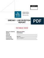 Eme3401 - Lab Investigation 1: Tensile Test