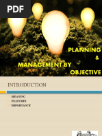 Planning & Management by Objective